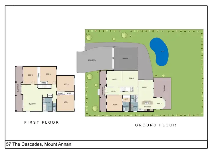 Floorplan of Homely house listing, 57 The Cascades, Mount Annan NSW 2567