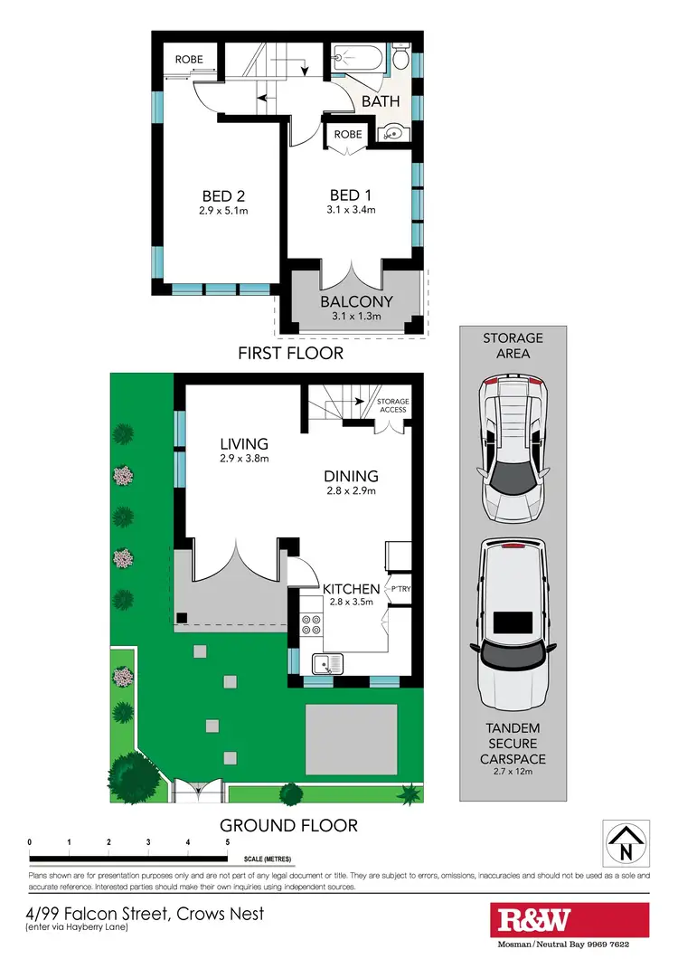 Floorplan of Homely apartment listing, 4/99 Falcon Street, Crows Nest NSW 2065