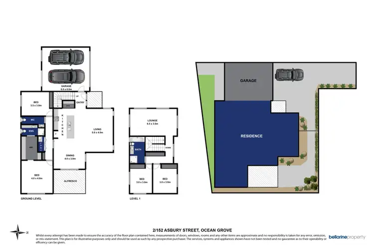 Floorplan of Homely townhouse listing, 2/152 Asbury Street East, Ocean Grove VIC 3226