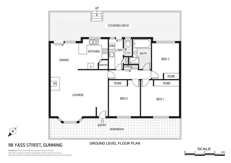 Floorplan of Homely house listing, 98 Yass Street, Gunning NSW 2581