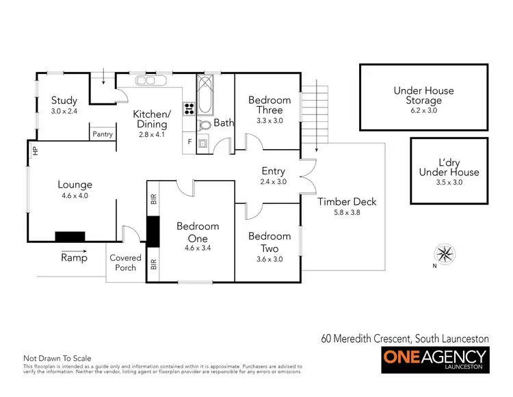 Floorplan of Homely house listing, 60 Meredith Crescent, South Launceston TAS 7249