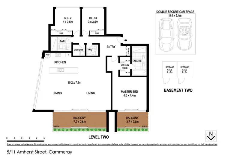 Floorplan of Homely apartment listing, 5/11 Amherst Street, Cammeray NSW 2062