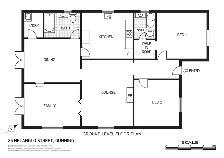Floorplan of Homely house listing, 26 Nelanglo Street, Gunning NSW 2581