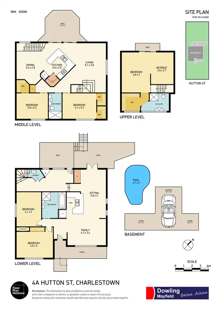 Floorplan of Homely house listing, 4A Hutton Street, Charlestown NSW 2290
