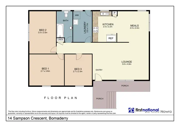 Floorplan of Homely house listing, 14 Sampson Crescent, Bomaderry NSW 2541