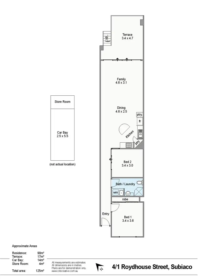 Floorplan of Homely apartment listing, 4/1 Roydhouse Street, Subiaco WA 6008