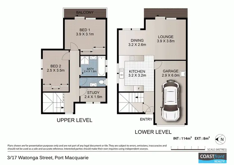 Floorplan of Homely townhouse listing, 3/17 Watonga Street, Port Macquarie NSW 2444