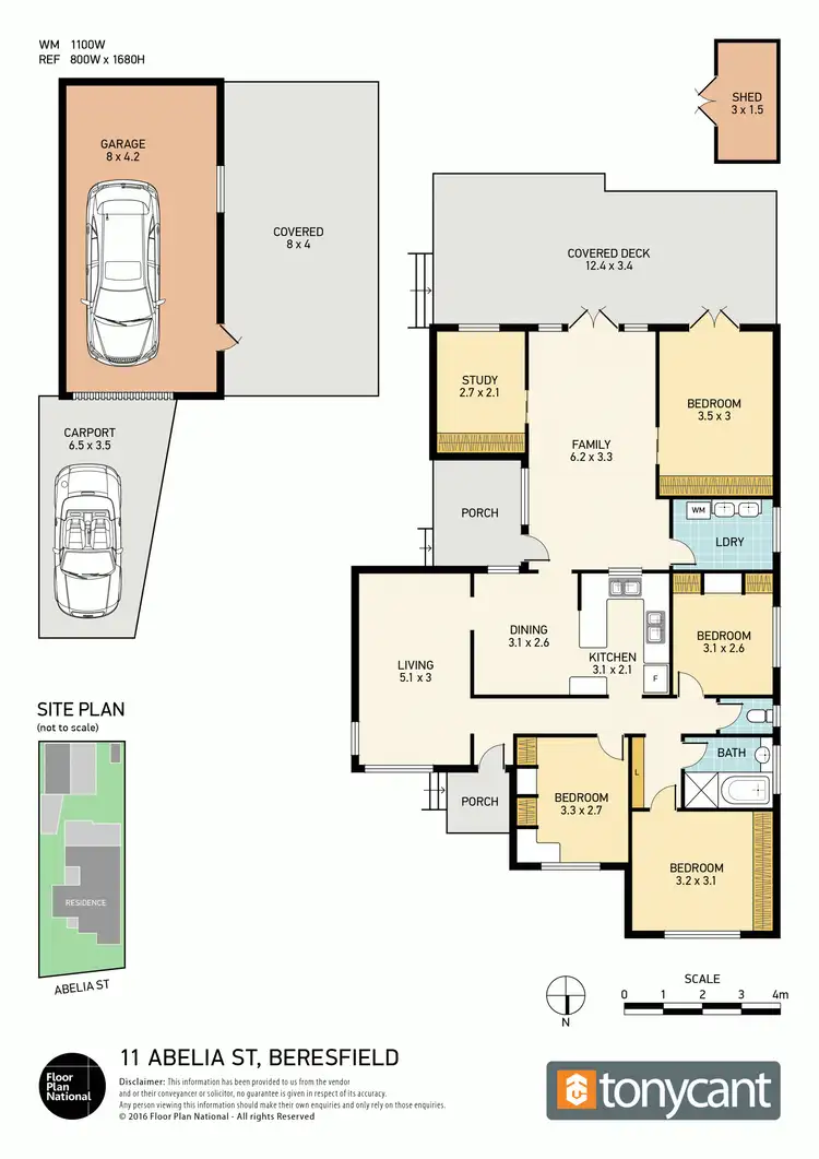 Floorplan of Homely house listing, 11 Abelia Street, Beresfield NSW 2322