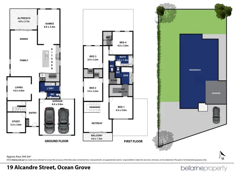 Floorplan of Homely house listing, 19 Alcandre Street, Ocean Grove VIC 3226