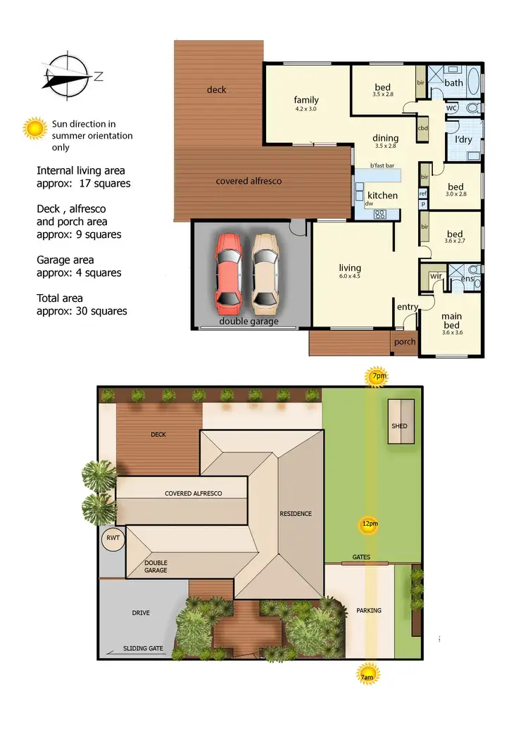 Floorplan of Homely house listing, 5 Brandary Place, Hastings VIC 3915