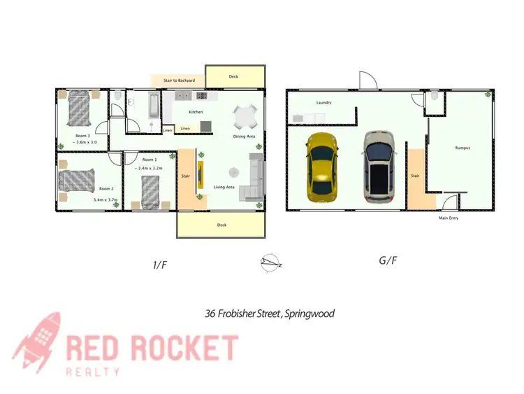 Floorplan of Homely house listing, 36 FROBISHER STREET, Springwood QLD 4127
