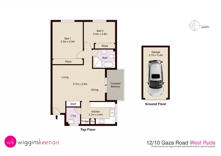 Floorplan of Homely unit listing, 12/10 Gaza Road, West Ryde NSW 2114