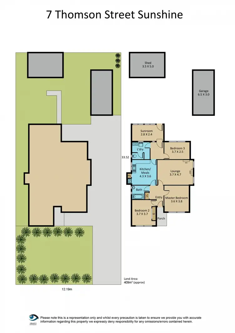Floorplan of Homely house listing, 7 Thomson Street, Sunshine VIC 3020