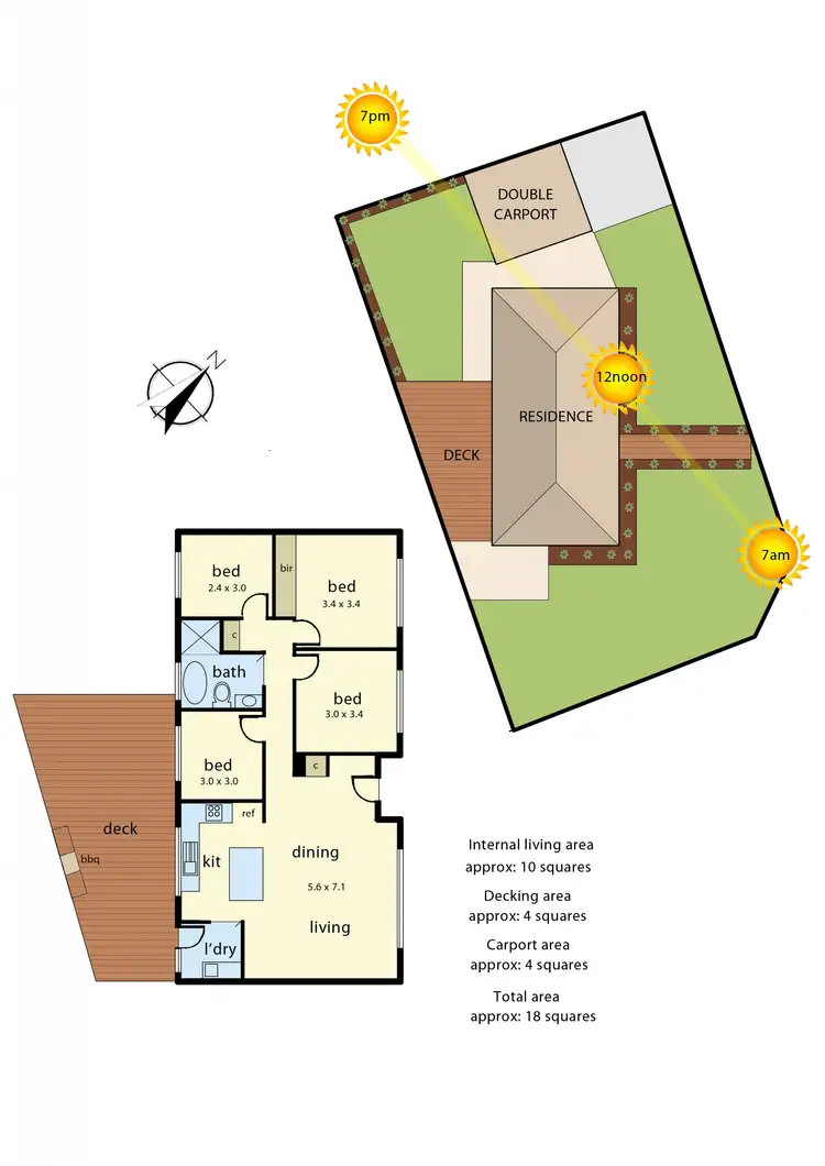 Floorplan of Homely house listing, 48 Lucerne Crescent, Frankston VIC 3199