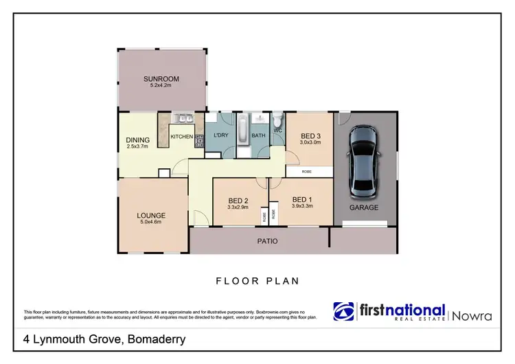 Floorplan of Homely house listing, 4 Lynmouth Grove, Bomaderry NSW 2541