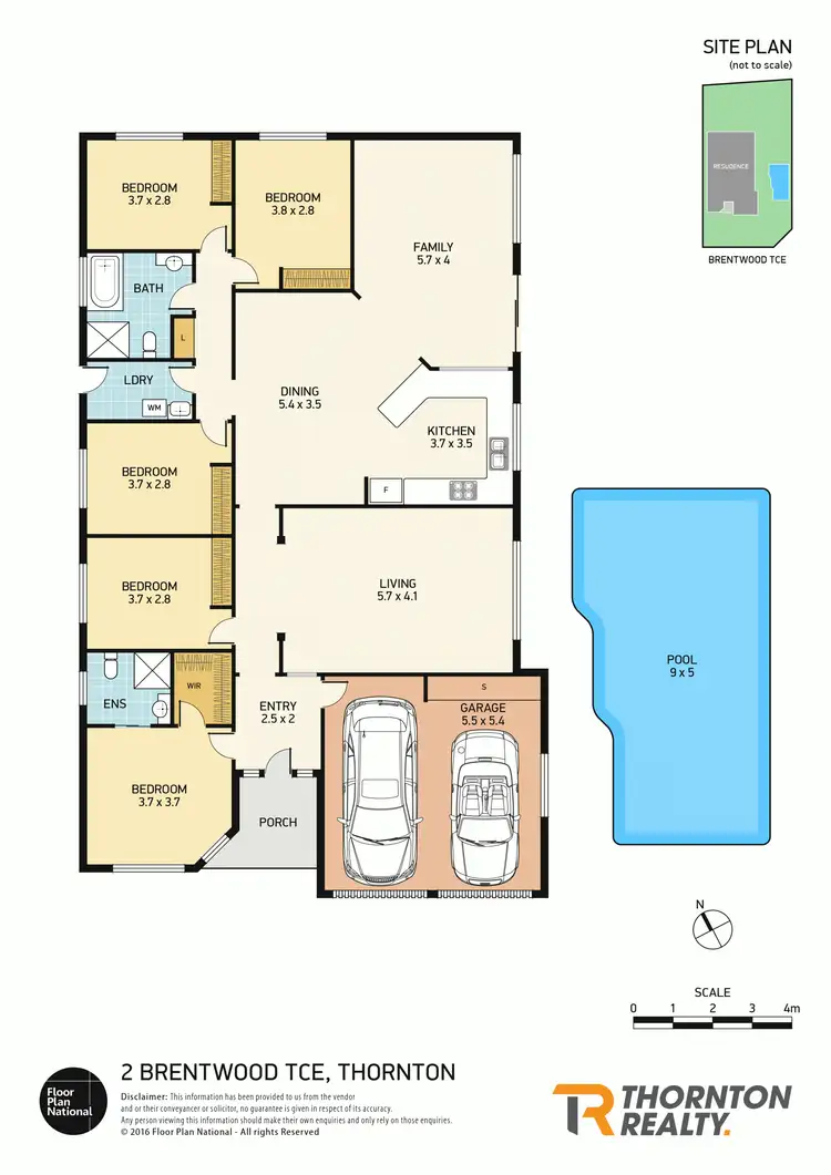 Floorplan of Homely house listing, 2 Brentwood Terrace, Thornton NSW 2322