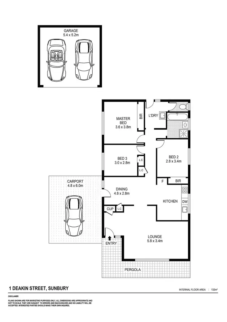 Floorplan of Homely house listing, 1 Deakin Street, Sunbury VIC 3429