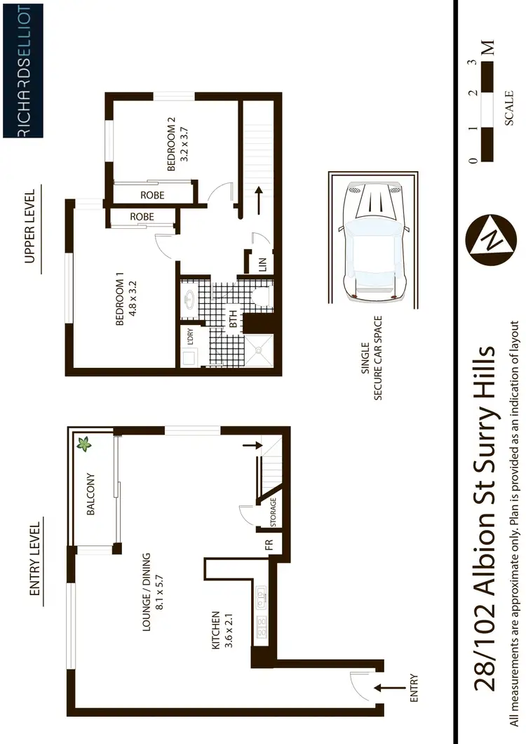 Floorplan of Homely apartment listing, 28/102 Albion Street, Surry Hills NSW 2010