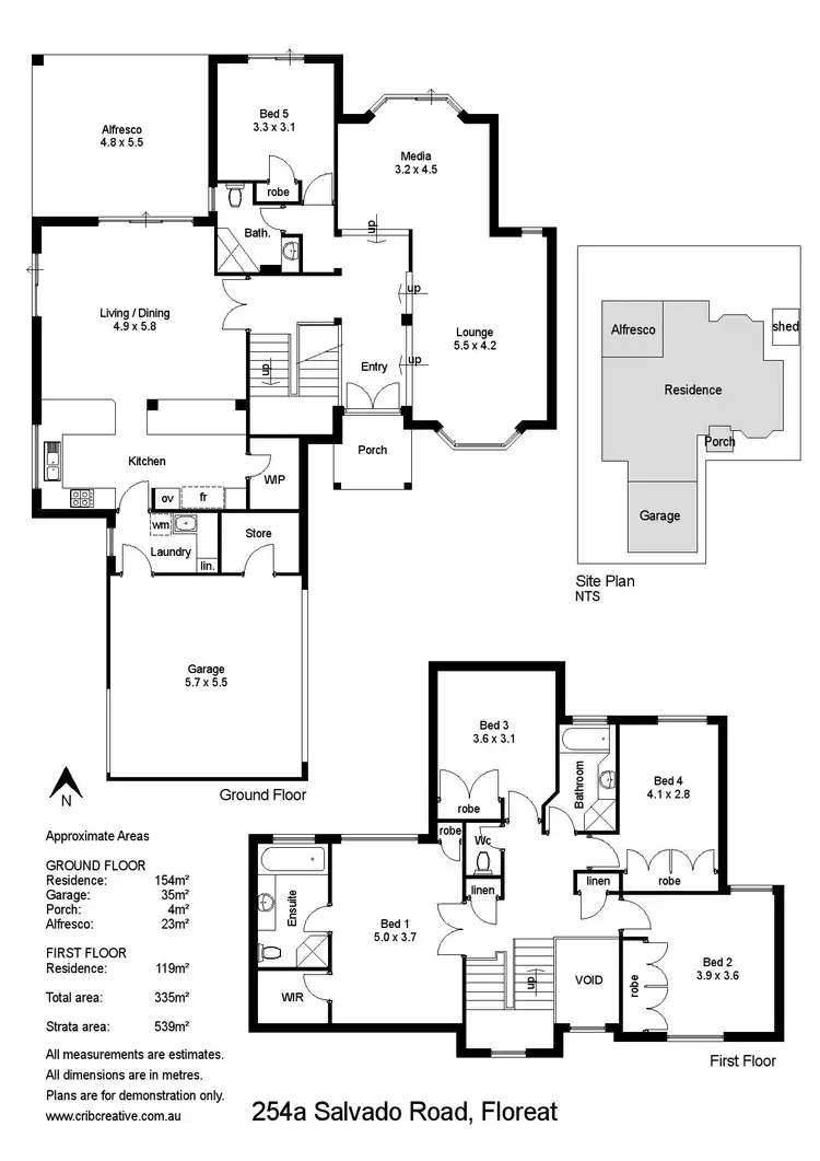 Floorplan of Homely house listing, 254A Salvado Road, Floreat WA 6014
