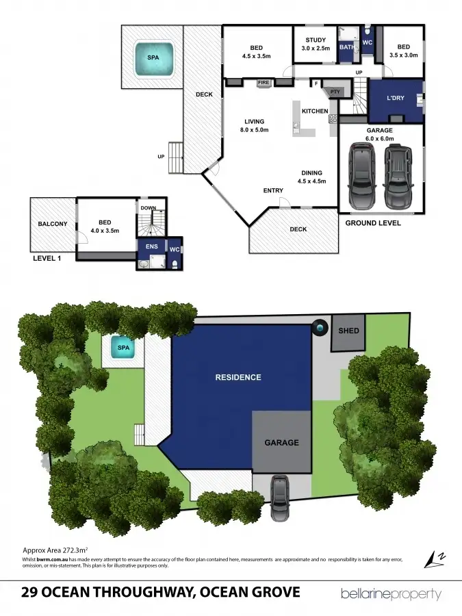 Floorplan of Homely house listing, 29 Ocean Throughway, Ocean Grove VIC 3226