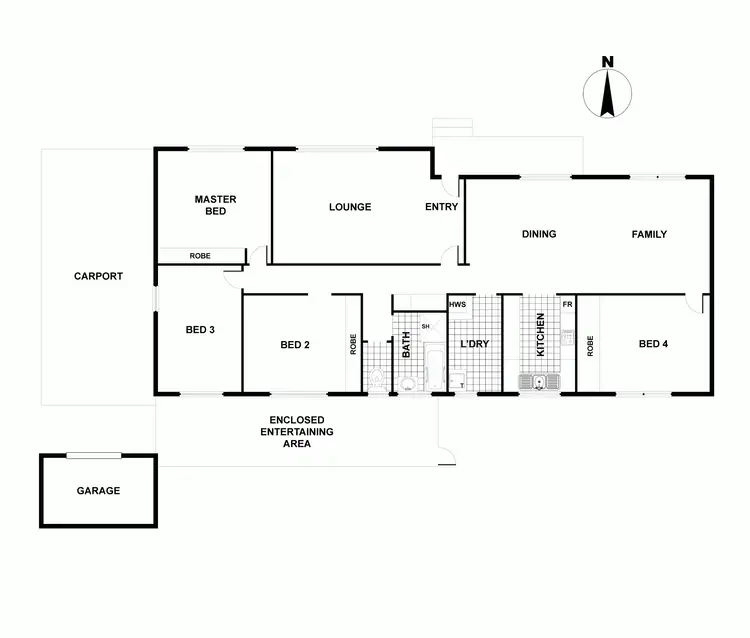 Floorplan of Homely house listing, 1 Crews Place, Wanniassa ACT 2903