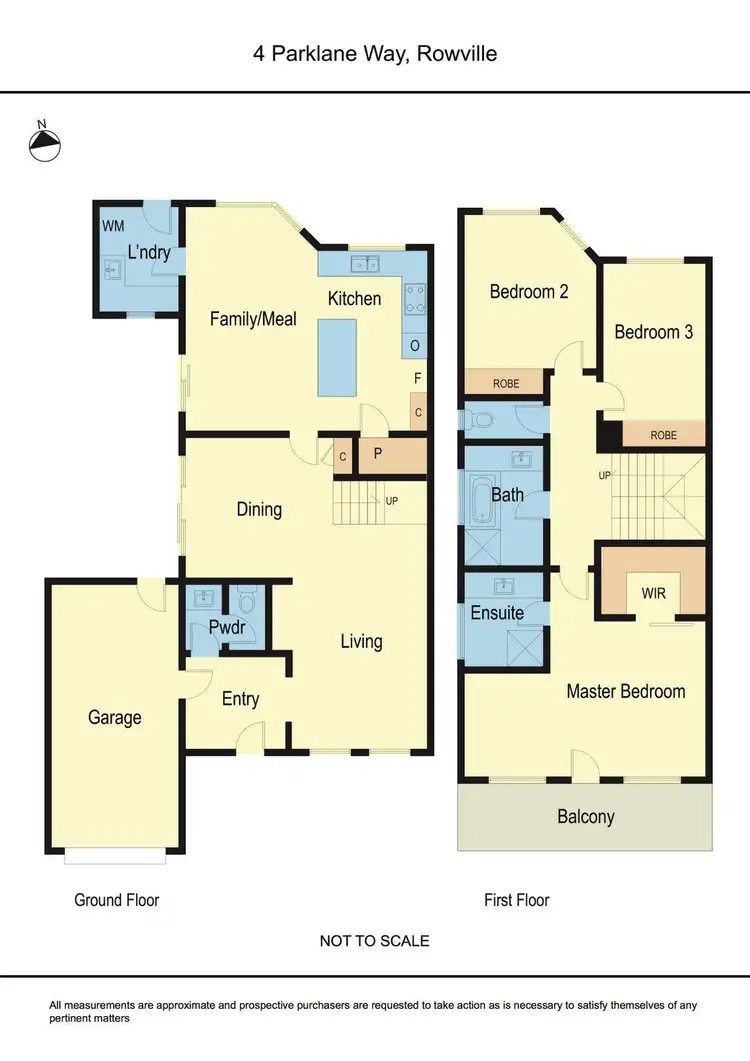 Floorplan of Homely house listing, 4 Parklane Way, Rowville VIC 3178