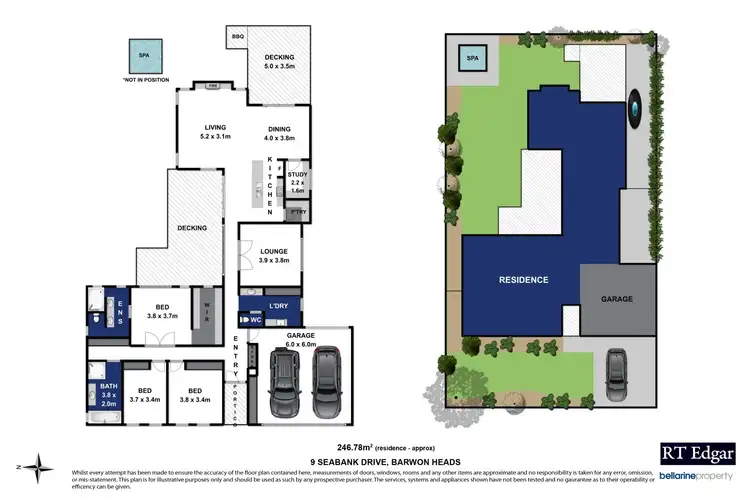 Floorplan of Homely house listing, 9 Seabank Drive, Barwon Heads VIC 3227
