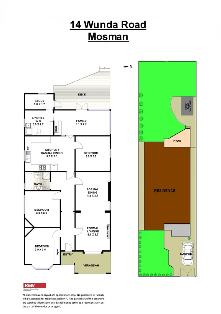 Floorplan of Homely house listing, 14 Wunda Road, Mosman NSW 2088