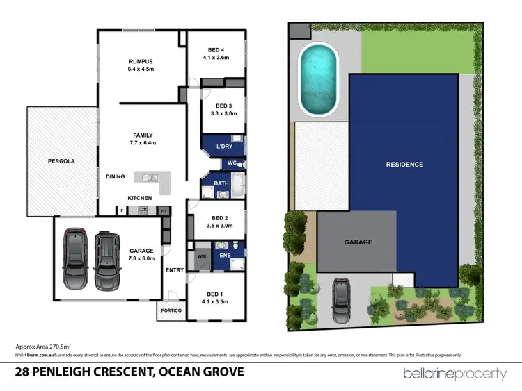 Floorplan of Homely house listing, 28 Penleigh Crescent, Ocean Grove VIC 3226