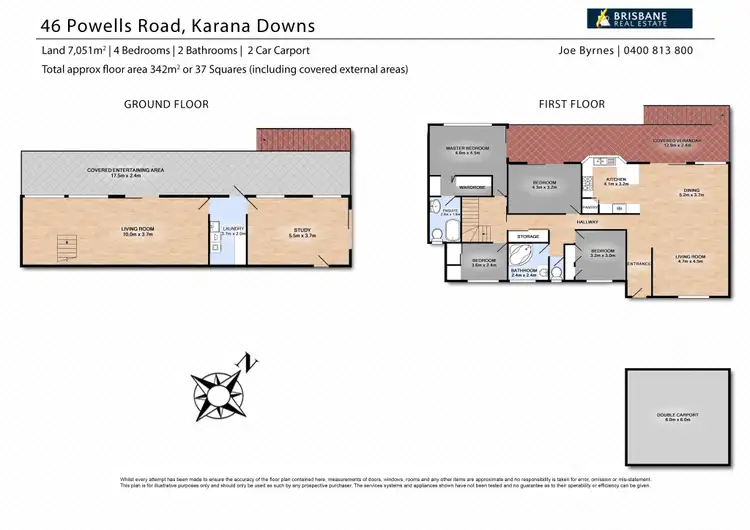 Floorplan of Homely rural property listing, 46 Powells Road, Karana Downs QLD 4306