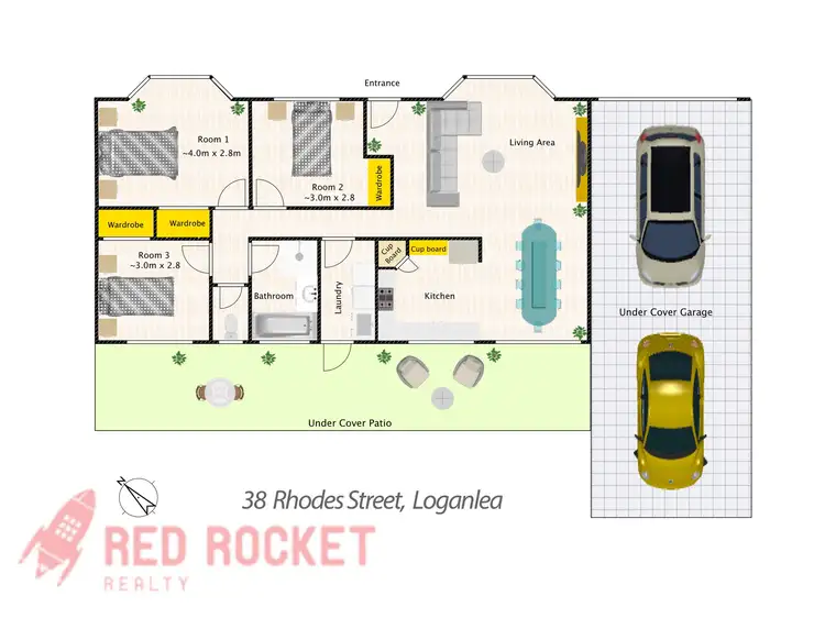 Floorplan of Homely house listing, 38 Rhodes Street, Loganlea QLD 4131
