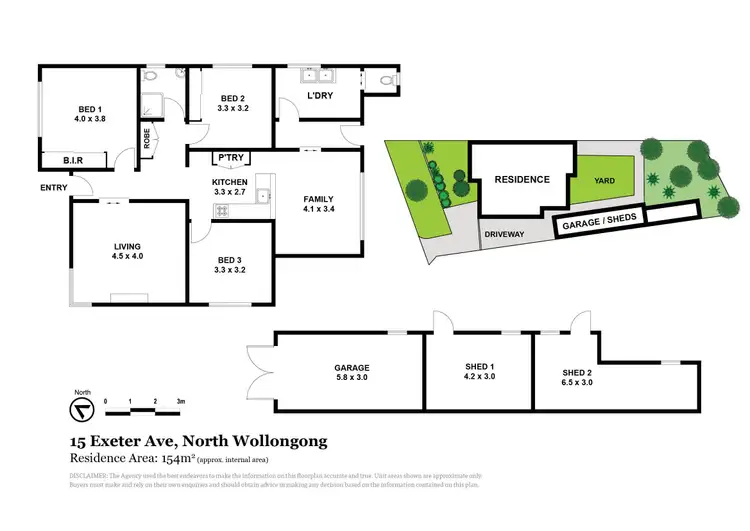 Floorplan of Homely house listing, 15 Exeter Avenue, North Wollongong NSW 2500