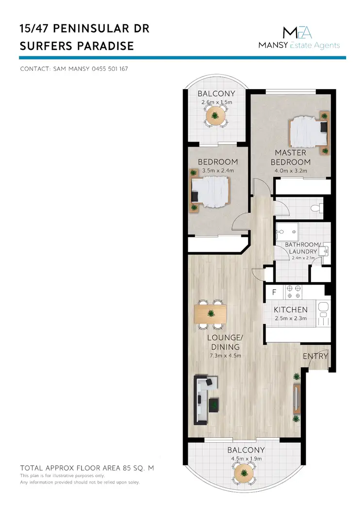 Floorplan of Homely apartment listing, 38/27 Peninsular Drive, Surfers Paradise QLD 4217