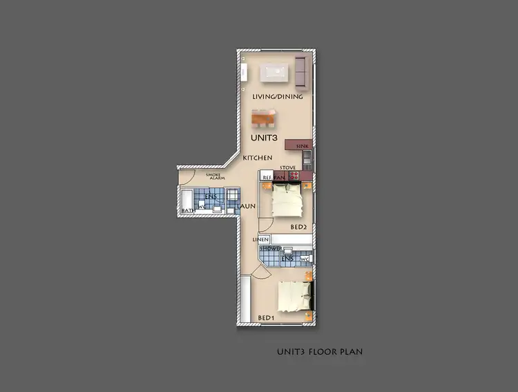 Floorplan of Homely apartment listing, 3/53 Douglas Street, Greenslopes QLD 4120