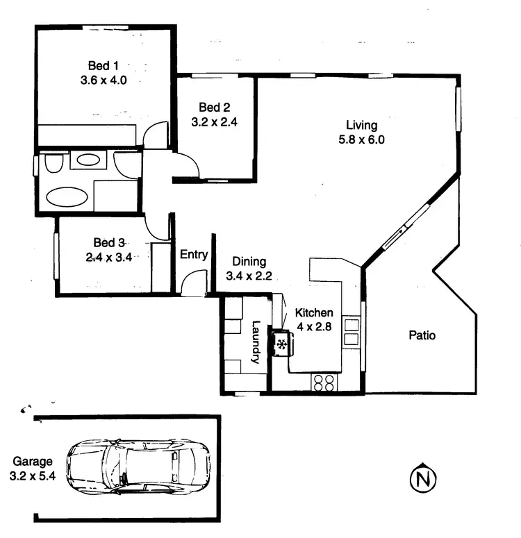 Floorplan of Homely apartment listing, 19/28 Tullimbar Road, Cronulla NSW 2230