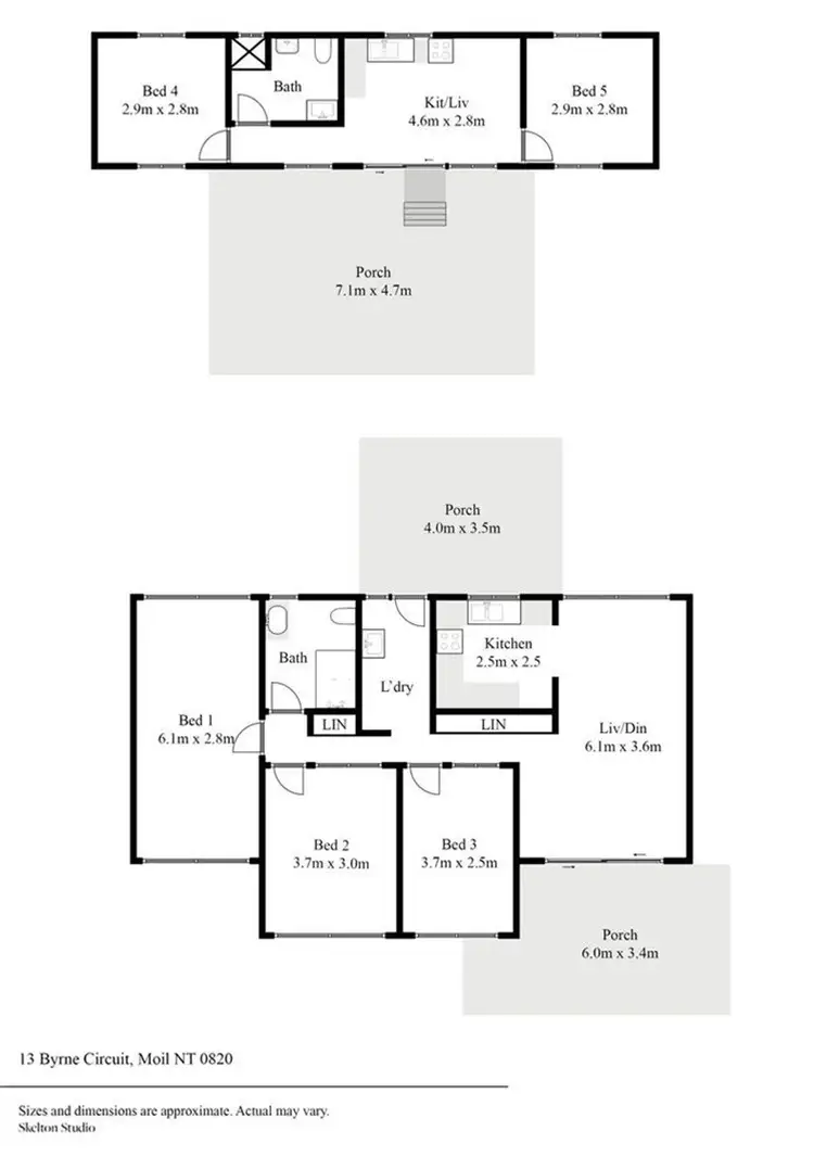 Floorplan of Homely house listing, 13 Byrne Cct, Moil NT 810