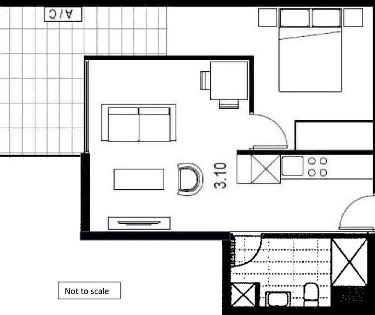 Floorplan of Homely unit listing, 310/712 Station Street, Box Hill VIC 3128