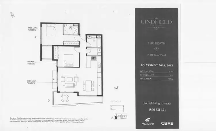 Floorplan of Homely apartment listing, 707/29 Lindfield Avenue, Lindfield NSW 2070