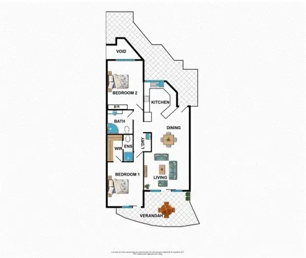 Floorplan of Homely apartment listing, 15/7 Dinah Ct, Stuart Park NT 820