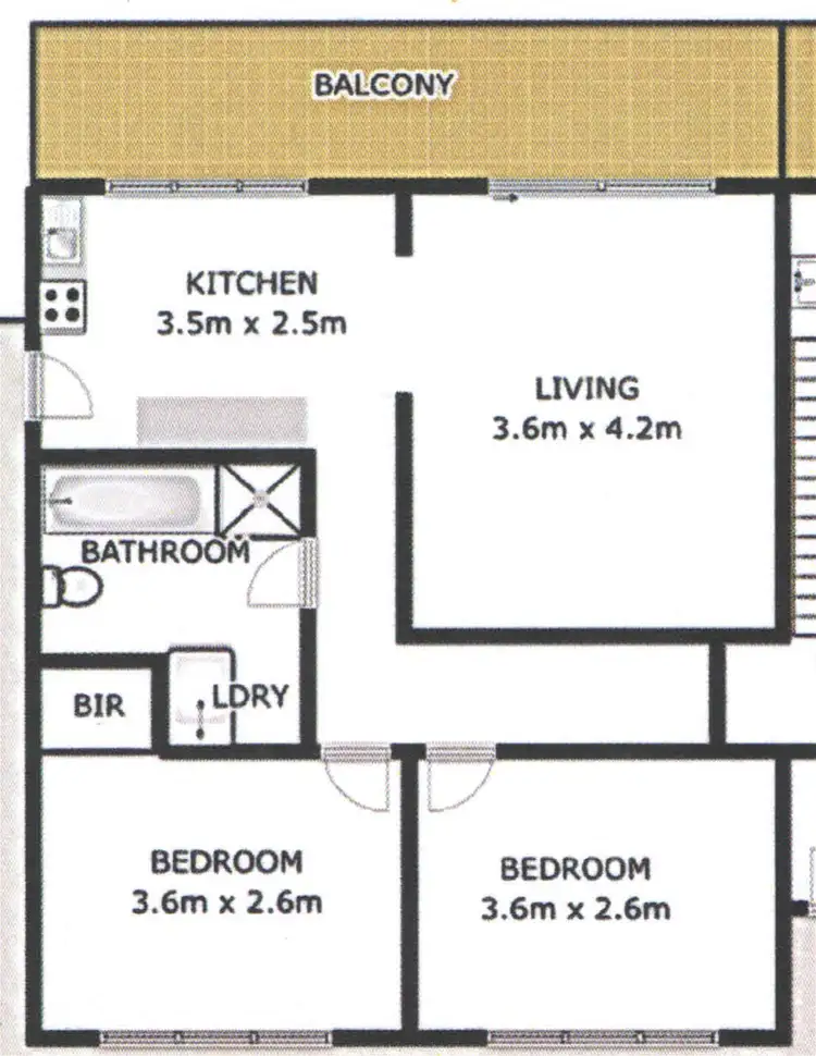 Floorplan of Homely unit listing, 6 Lindley Avenue, Narrabeen NSW 2101