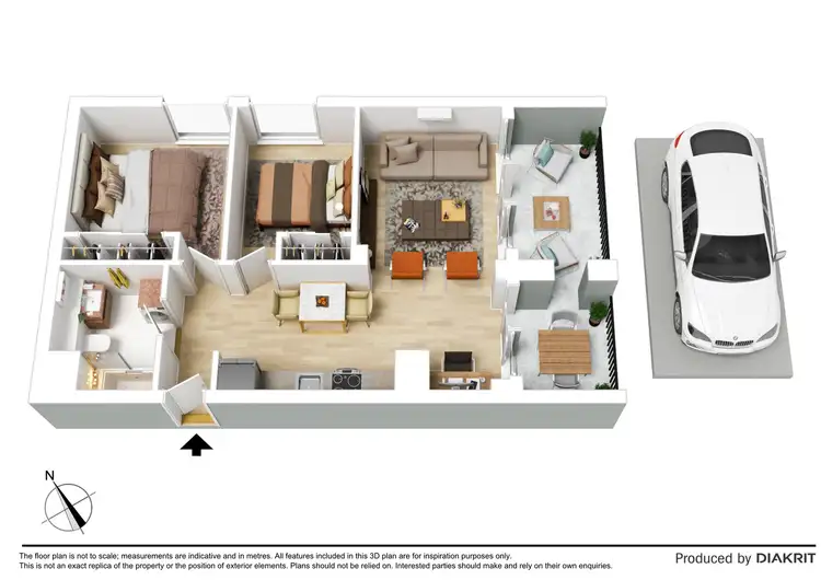 Floorplan of Homely apartment listing, 117/100 Plenty Road, Preston VIC 3072