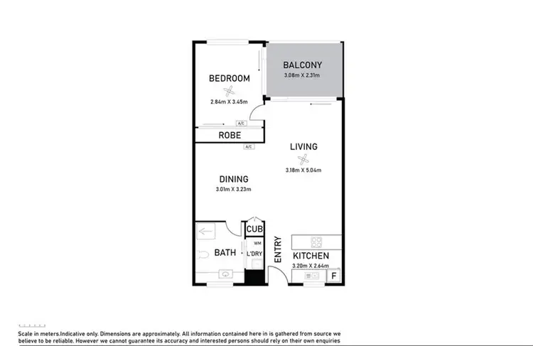 Floorplan of Homely apartment listing, 410/79 Smith St, Darwin City NT 800