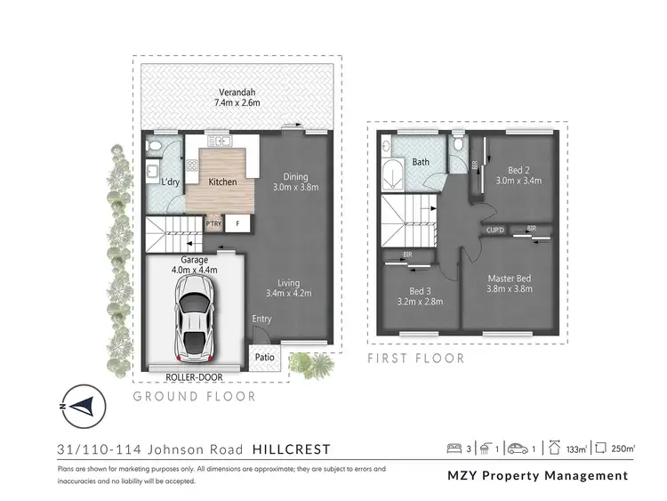 Floorplan of Homely townhouse listing, 31/110-114 Johnson Road, Hillcrest QLD 4118