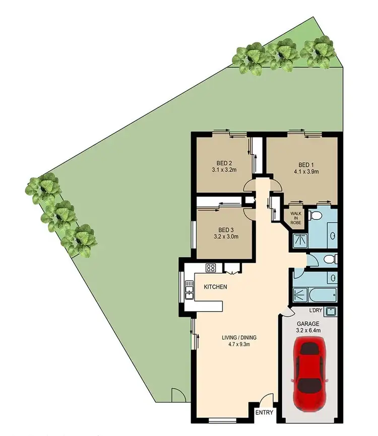 Floorplan of Homely townhouse listing, 17/54-64 Short Street, Boronia Heights QLD 4124