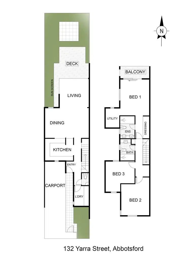 Floorplan of Homely house listing, 132 Yarra Street, Abbotsford VIC 3067