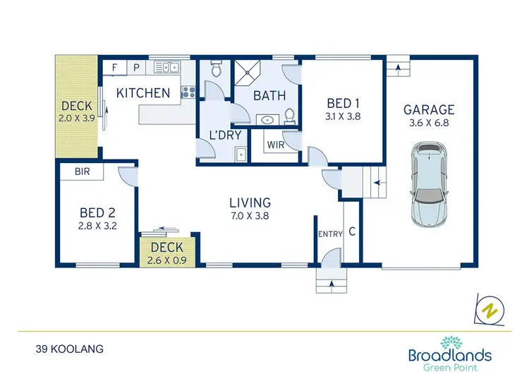 Floorplan of Homely retirement listing, 39/67 Koolang Road, Green Point NSW 2251