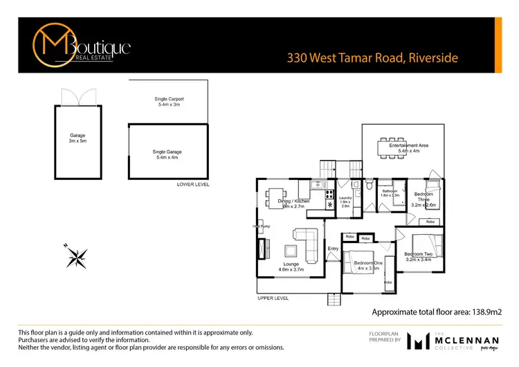 Floorplan of Homely house listing, 330 West Tamar Road, Riverside TAS 7250