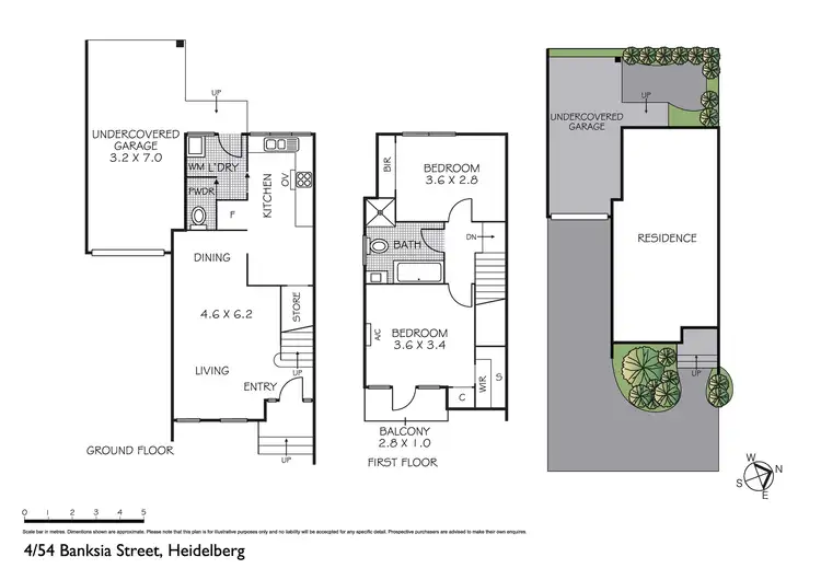 Floorplan of Homely townhouse listing, 4/54 Banksia Street, Heidelberg VIC 3084