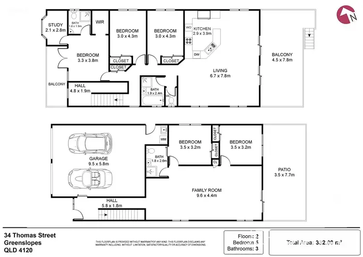 Floorplan of Homely house listing, 34 Thomas Street, Greenslopes QLD 4120