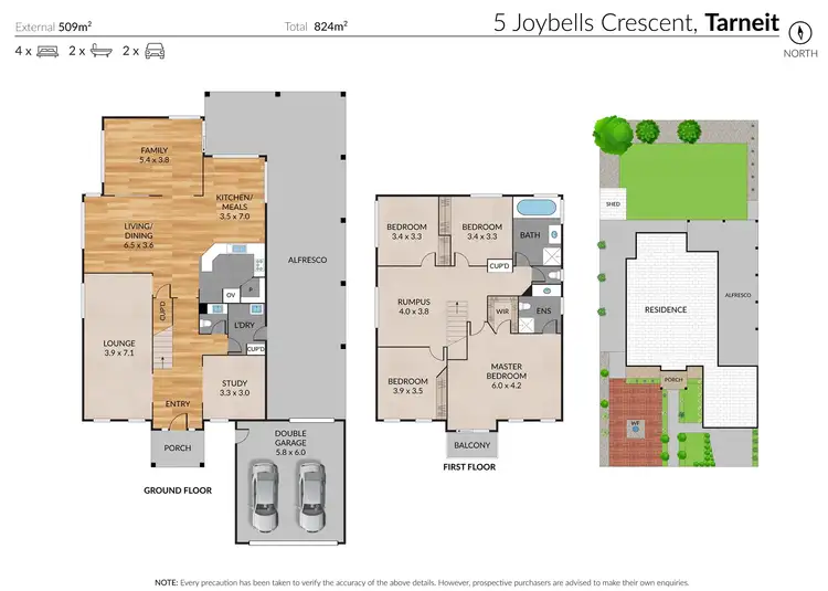 Floorplan of Homely house listing, 5 Joybells Crescent, Tarneit VIC 3029